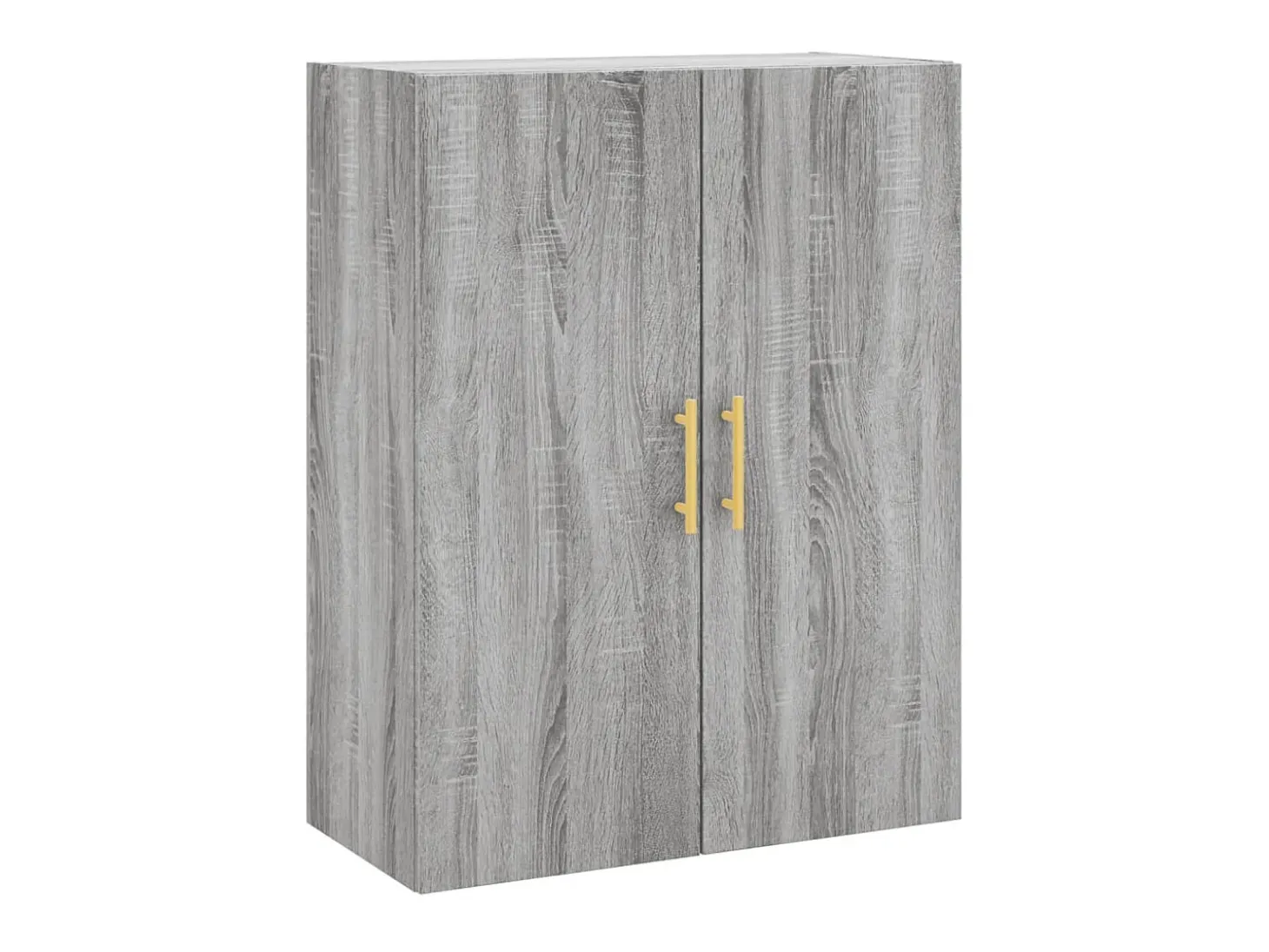 Aparador alto madera contrachapada gris sonoma 69,5x34x180 cm ES73641