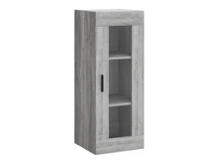Aparador alto madera contrachapada gris Sonoma 34,5x34x180 cm
