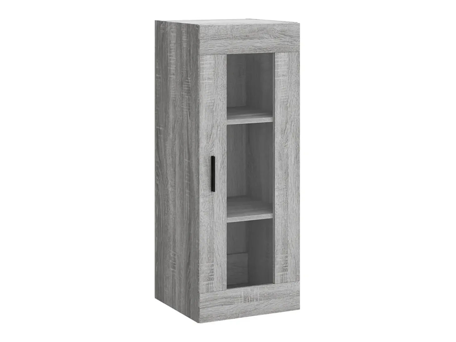 Aparador alto madera contrachapada gris Sonoma 34,5x34x180 cm