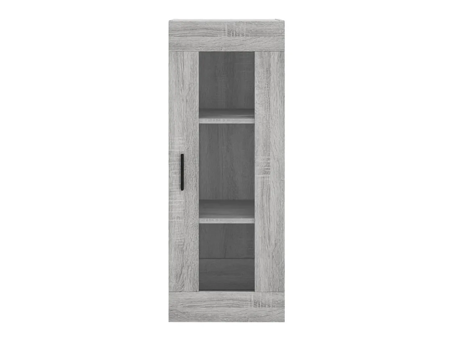 Aparador alto madera contrachapada gris Sonoma 34,5x34x180 cm