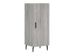 Aparador alto madera contrachapada gris Sonoma 34,5x34x180 cm