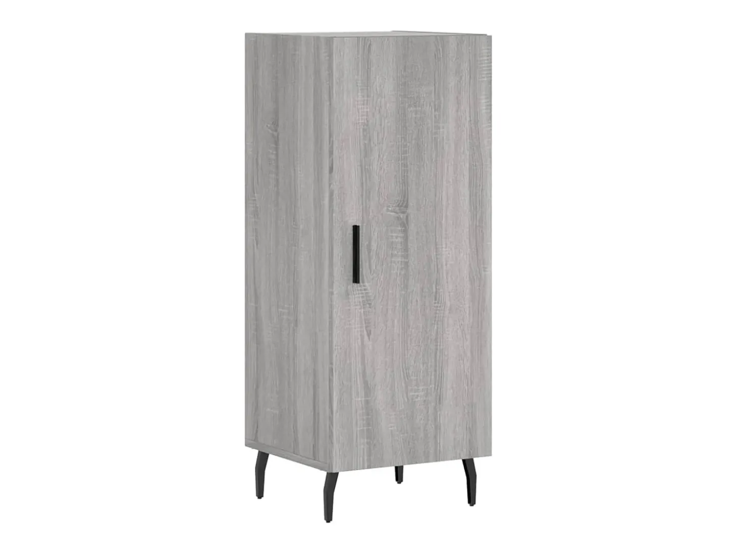 Aparador alto madera contrachapada gris Sonoma 34,5x34x180 cm