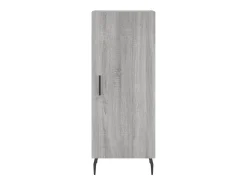 Aparador alto madera contrachapada gris Sonoma 34,5x34x180 cm