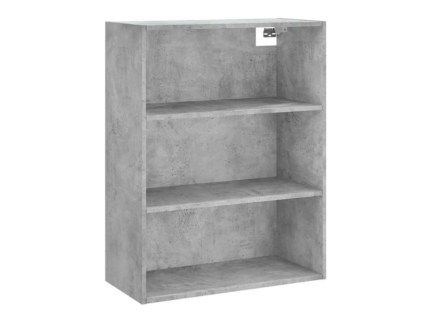 Aparador alto madera contrachapada gris hormigón 69,5x34x180 cm ES67232
