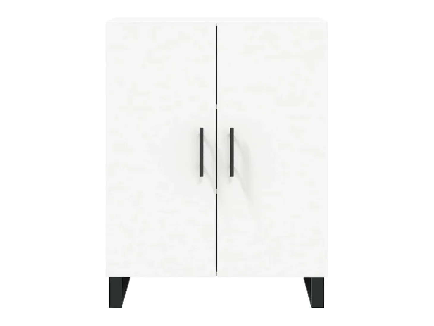Aparador alto madera contrachapada blanco 69,5x34x180 cm