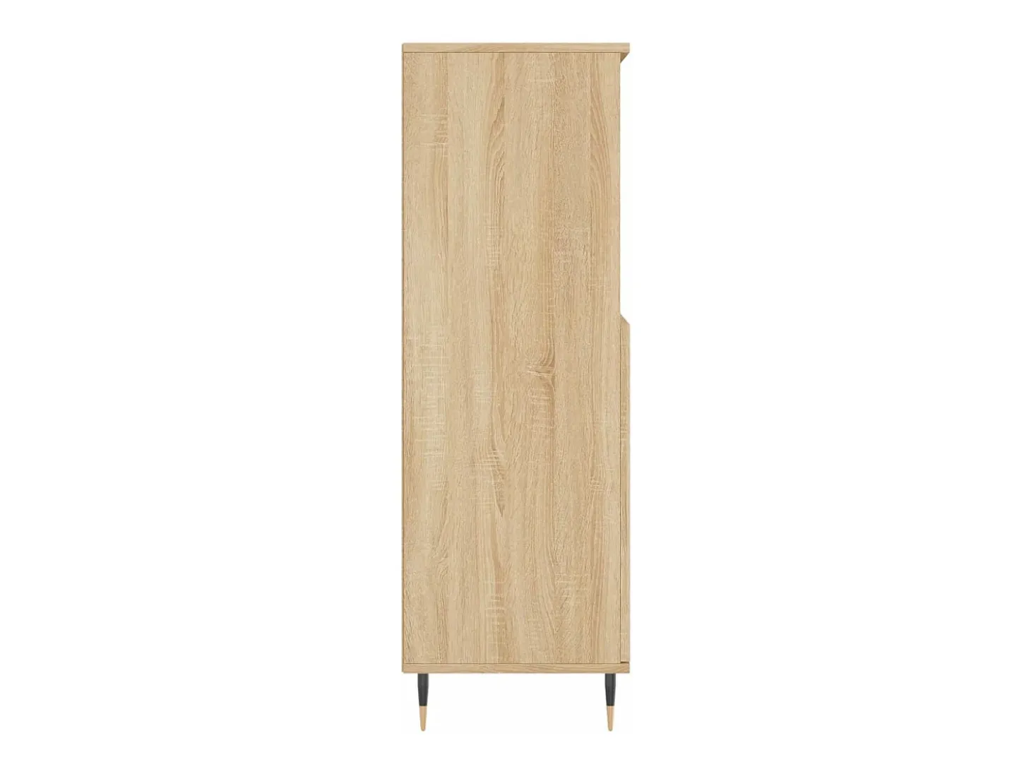 Aparador alto madera contrachapada color roble 60x36x110 cm