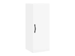 Aparador alto madera contrachapada blanco 34,5x34x180 cm ES62127