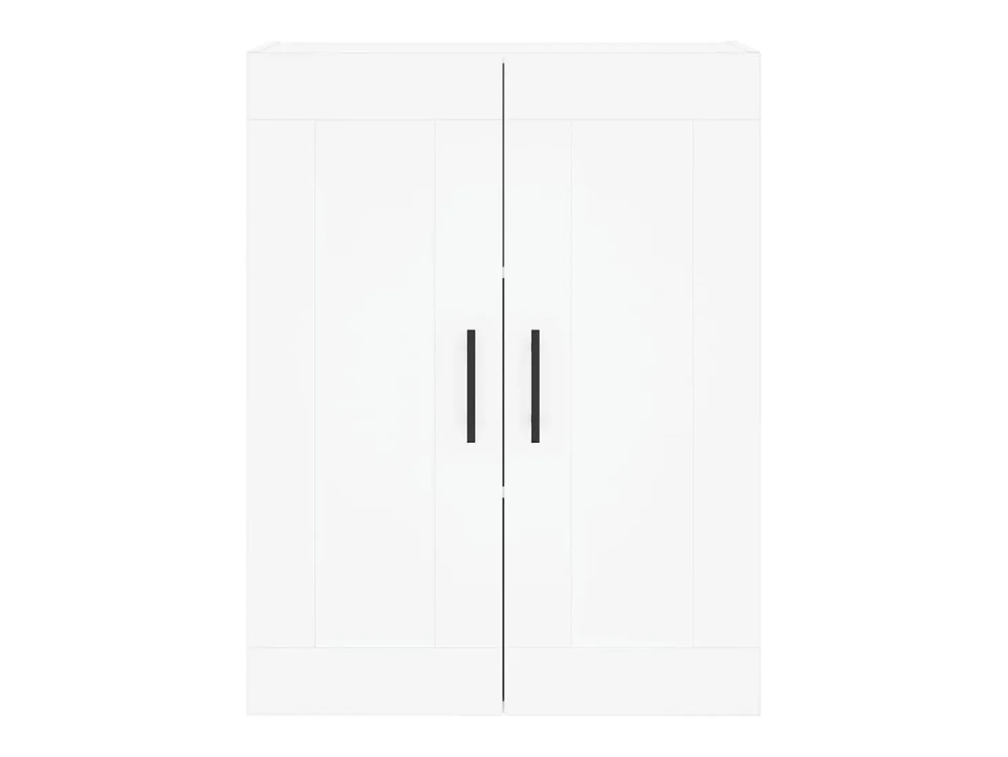 Aparador alto madera contrachapada blanco 69,5x34x180 cm