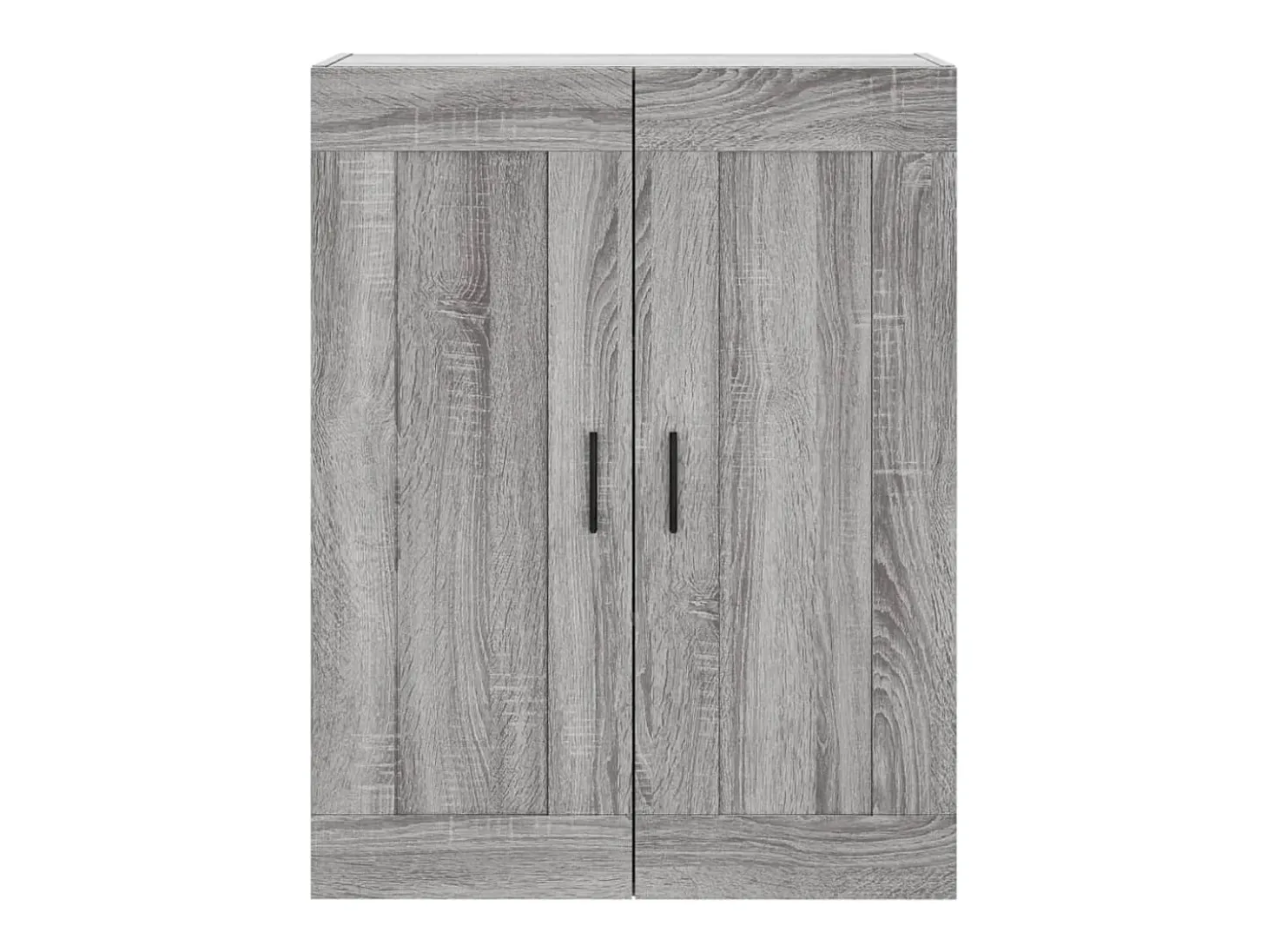 Aparador alto madera contrachapada gris sonoma 69,5x34x180 cm