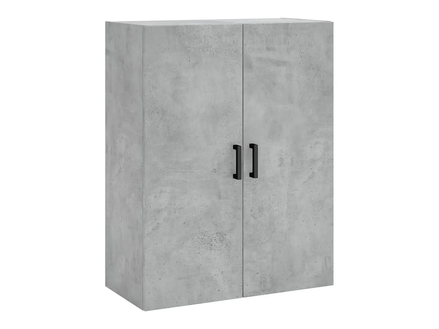 Aparador alto madera contrachapada gris hormigón 69,5x34x180 cm ES59813