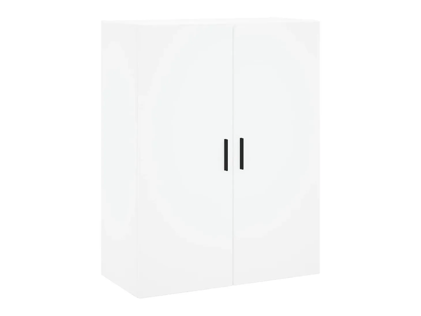 Aparador alto madera contrachapada blanco 69,5x34x180 cm ES30816