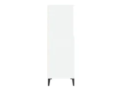 Aparador alto madera contrachapada blanco 60x36x110 cm