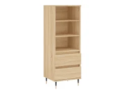 Aparador alto madera contrachapada roble Sonoma 40x36x110 cm ES83909