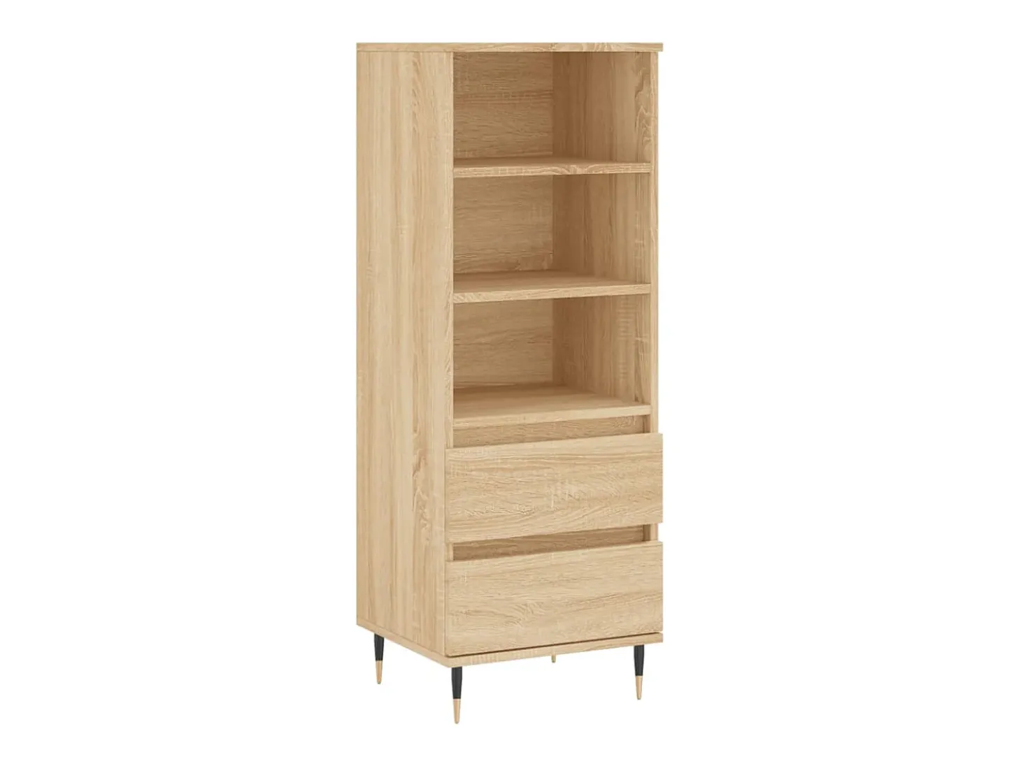 Aparador alto madera contrachapada roble Sonoma 40x36x110 cm ES83909