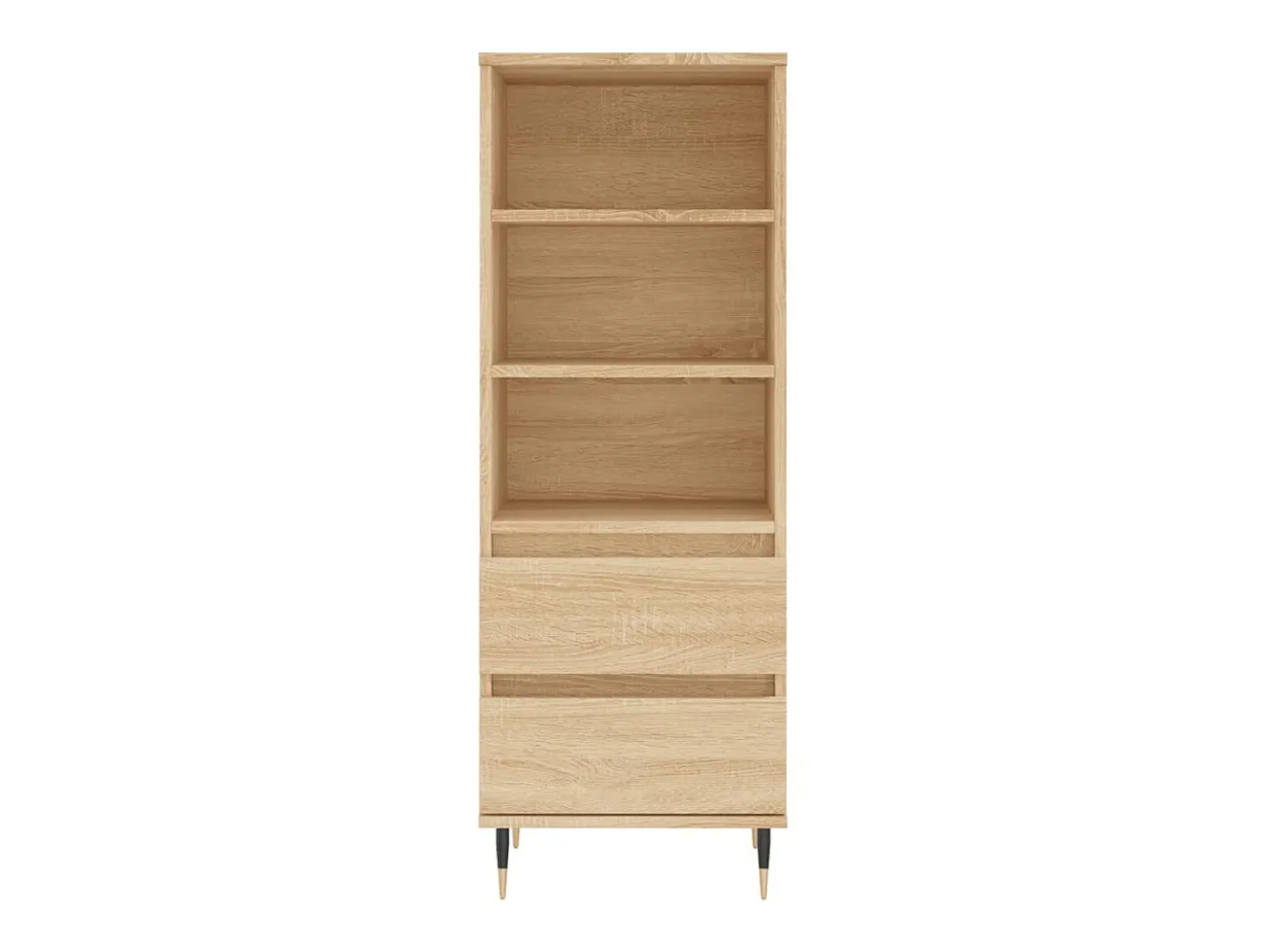Aparador alto madera contrachapada roble Sonoma 40x36x110 cm ES83909