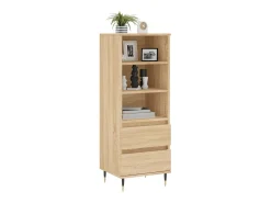 Aparador alto madera contrachapada roble Sonoma 40x36x110 cm ES83909