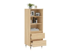 Aparador alto madera contrachapada roble Sonoma 40x36x110 cm ES83909