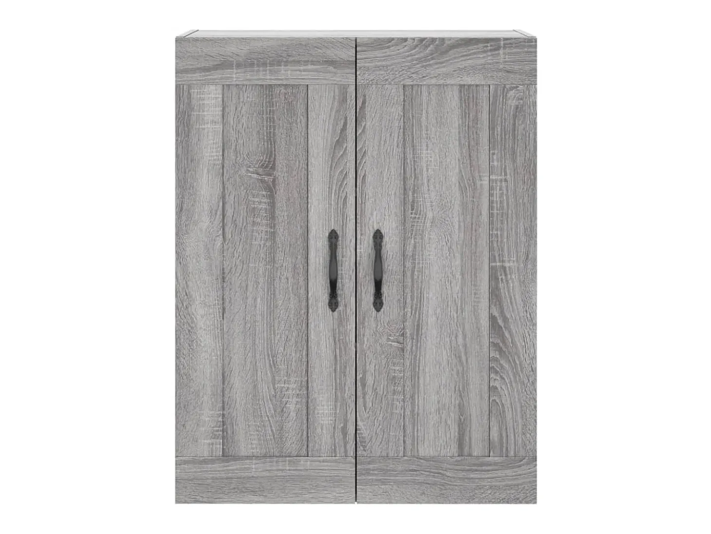 Aparador alto madera contrachapada gris sonoma 69,5x34x180 cm