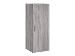 Aparador alto madera contrachapada gris Sonoma 34,5x34x180 cm ES36825