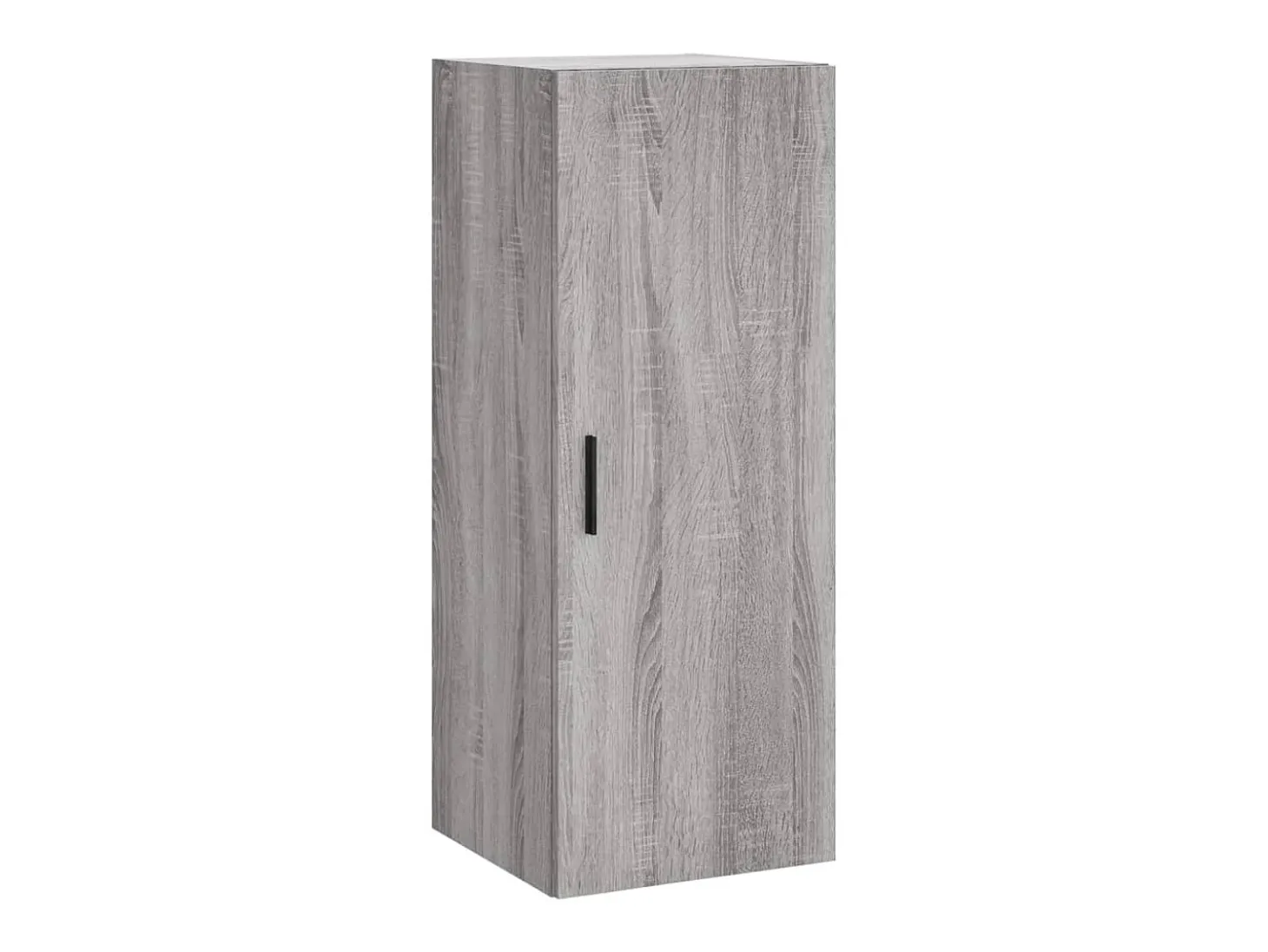 Aparador alto madera contrachapada gris Sonoma 34,5x34x180 cm ES36825