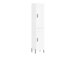 Aparador alto madera contrachapada blanco 34,5x34x180 cm ES16460