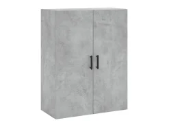 Aparador alto madera contrachapada gris hormigón 69,5x34x180 cm ES41712