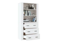 Aparador alto madera contrachapada blanco