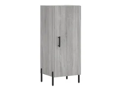 Aparador alto madera contrachapada gris Sonoma 34,5x34x180 cm ES34377