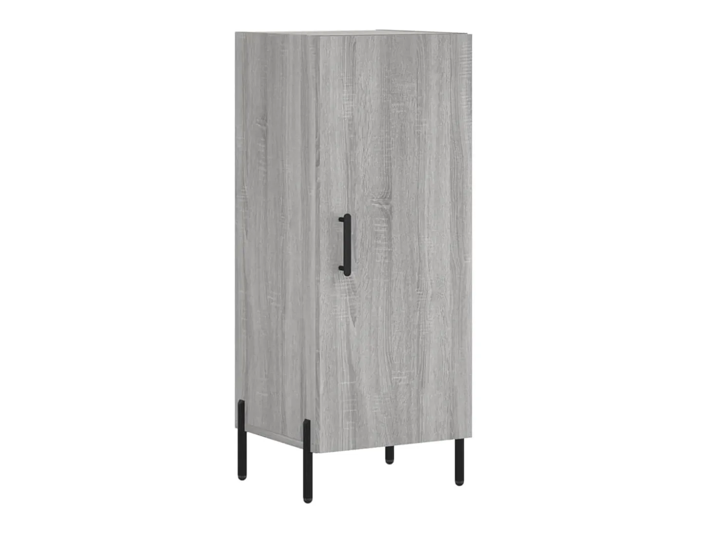 Aparador alto madera contrachapada gris Sonoma 34,5x34x180 cm ES34377