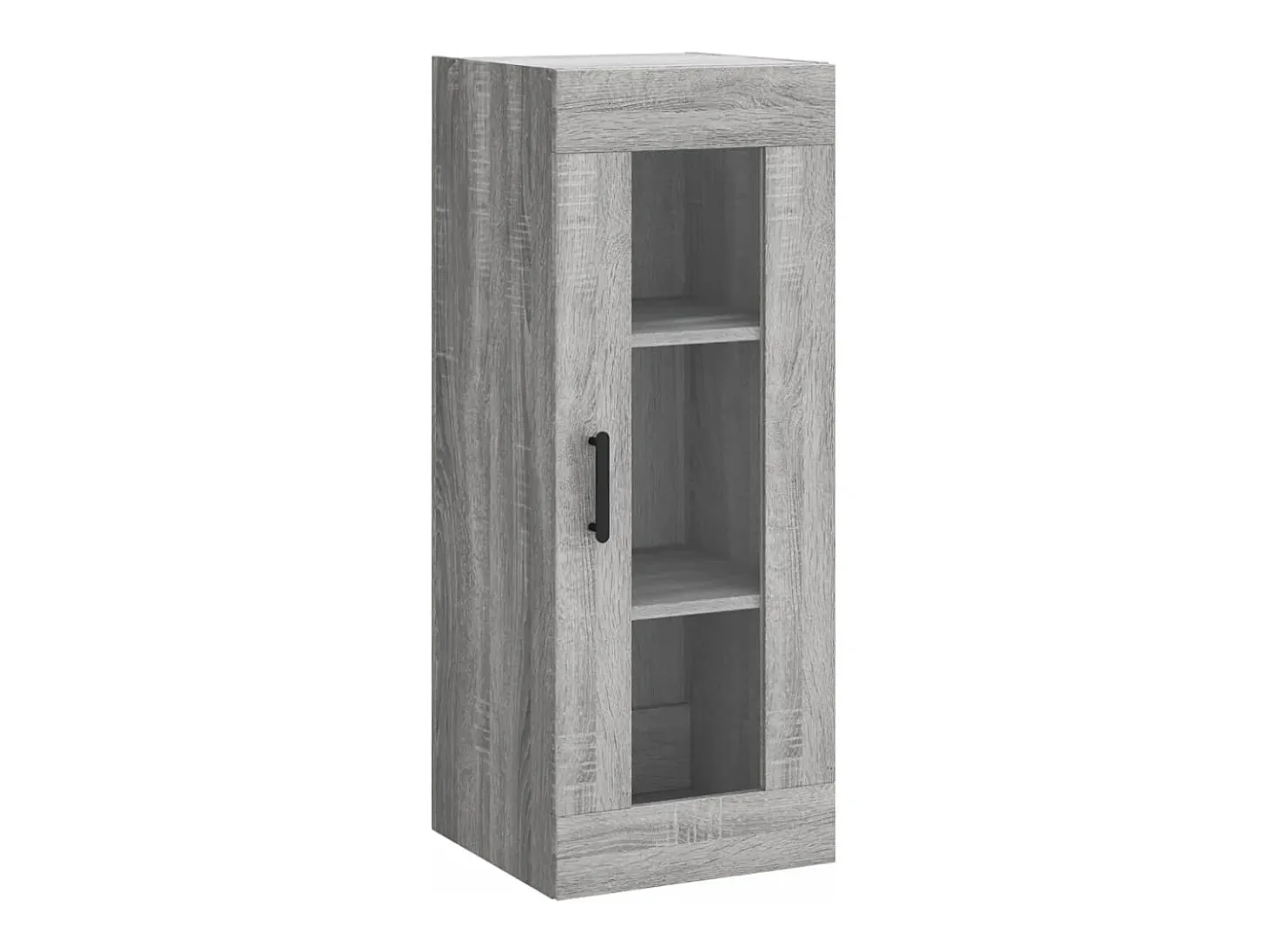 Aparador alto madera contrachapada gris Sonoma 34,5x34x180 cm