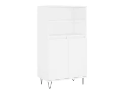 Aparador alto madera contrachapada blanco 60x36x110 cm ES73568