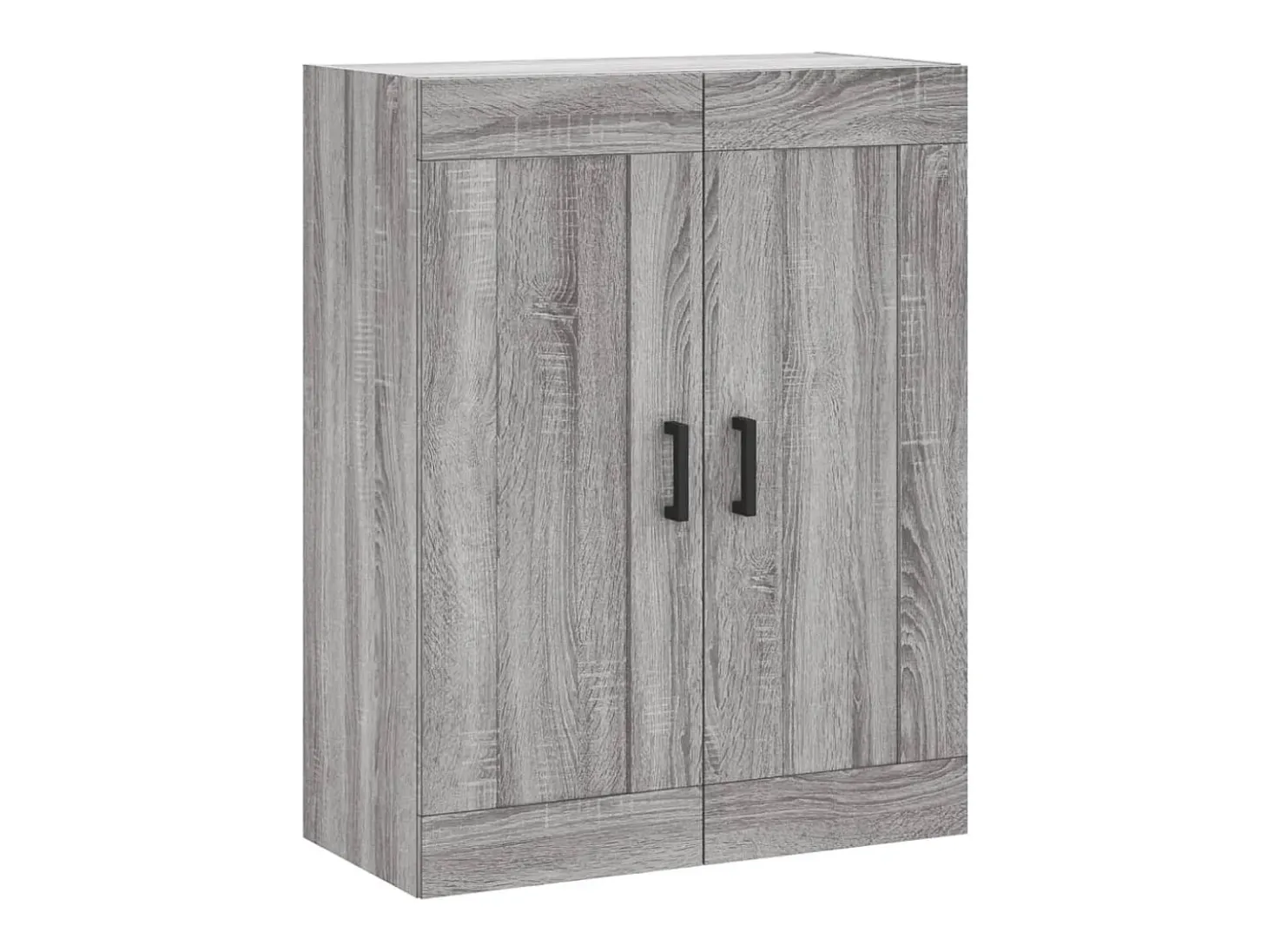 Aparador alto madera contrachapada gris sonoma 69,5x34x180 cm ES28695