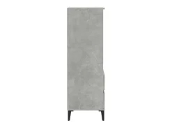 Aparador alto madera contrachapada gris hormigón 40x36x110 cm ES46131
