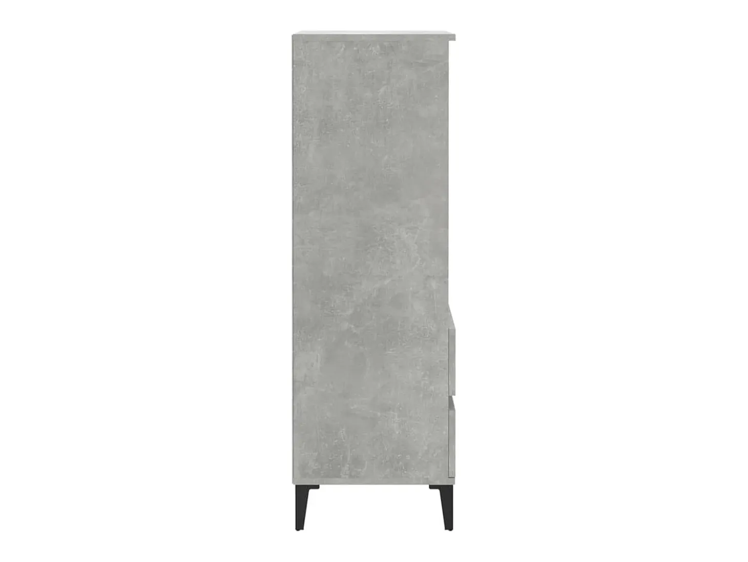 Aparador alto madera contrachapada gris hormigón 40x36x110 cm ES46131
