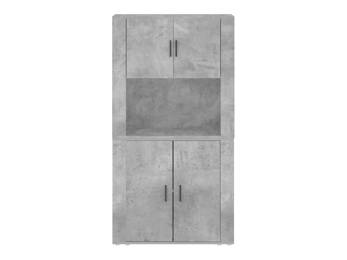 Aparador alto madera contrachapada gris hormigón