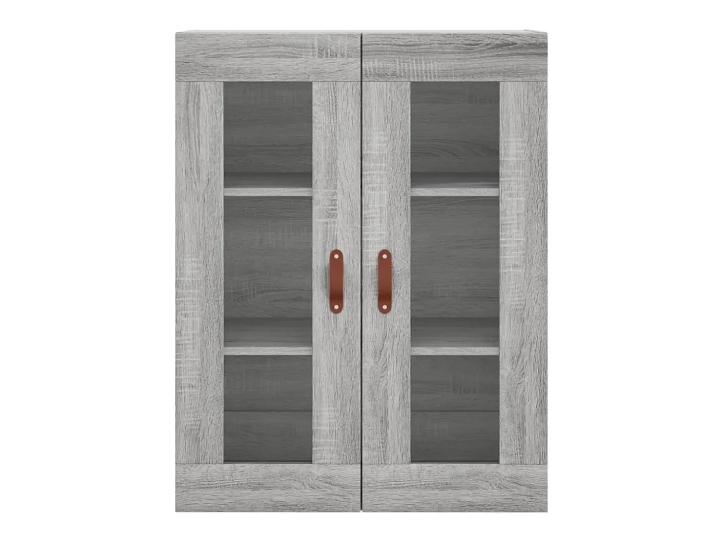 Aparador alto madera contrachapada gris sonoma 69,5x34x180 cm