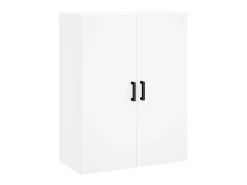 Aparador alto madera contrachapada blanco 69,5x34x180 cm ES95078
