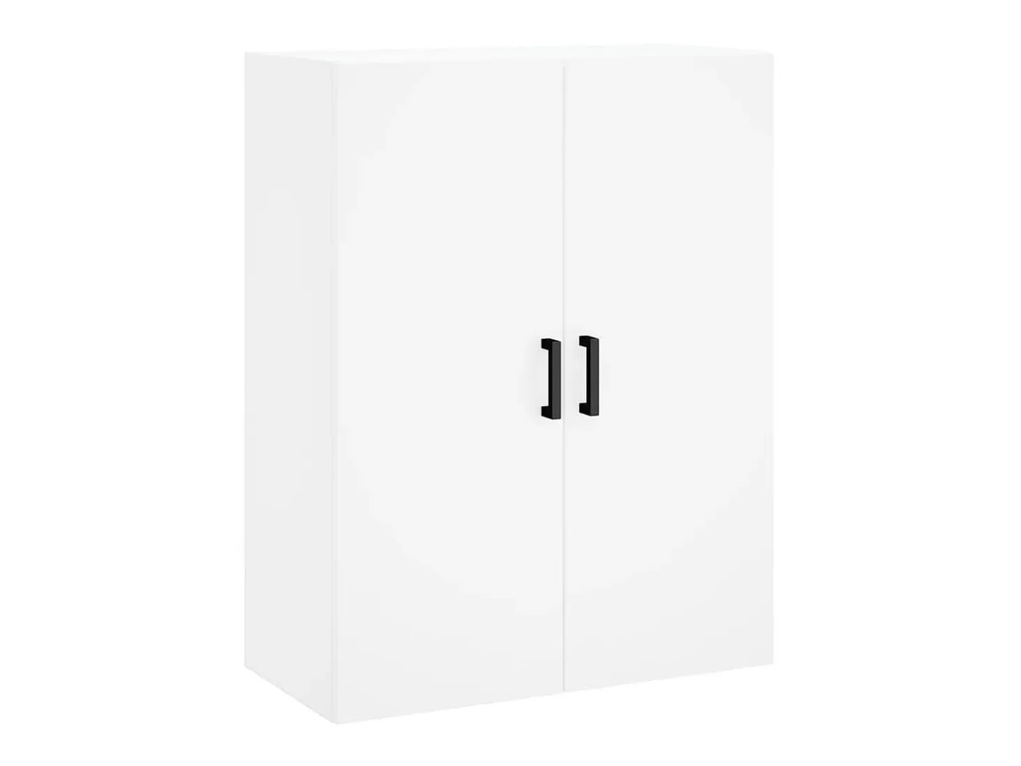 Aparador alto madera contrachapada blanco 69,5x34x180 cm ES95078