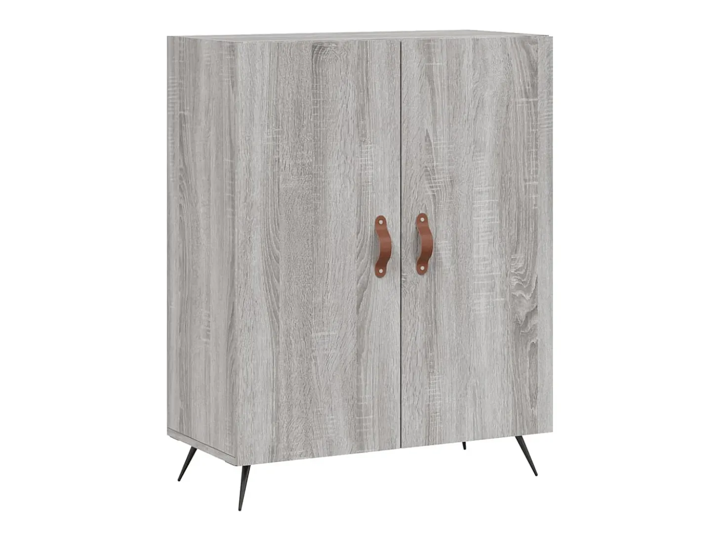 Aparador alto madera contrachapada gris sonoma 69,5x34x180 cm