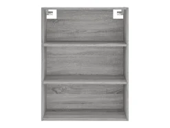 Aparador alto madera contrachapada gris sonoma 69,5x34x180 cm
