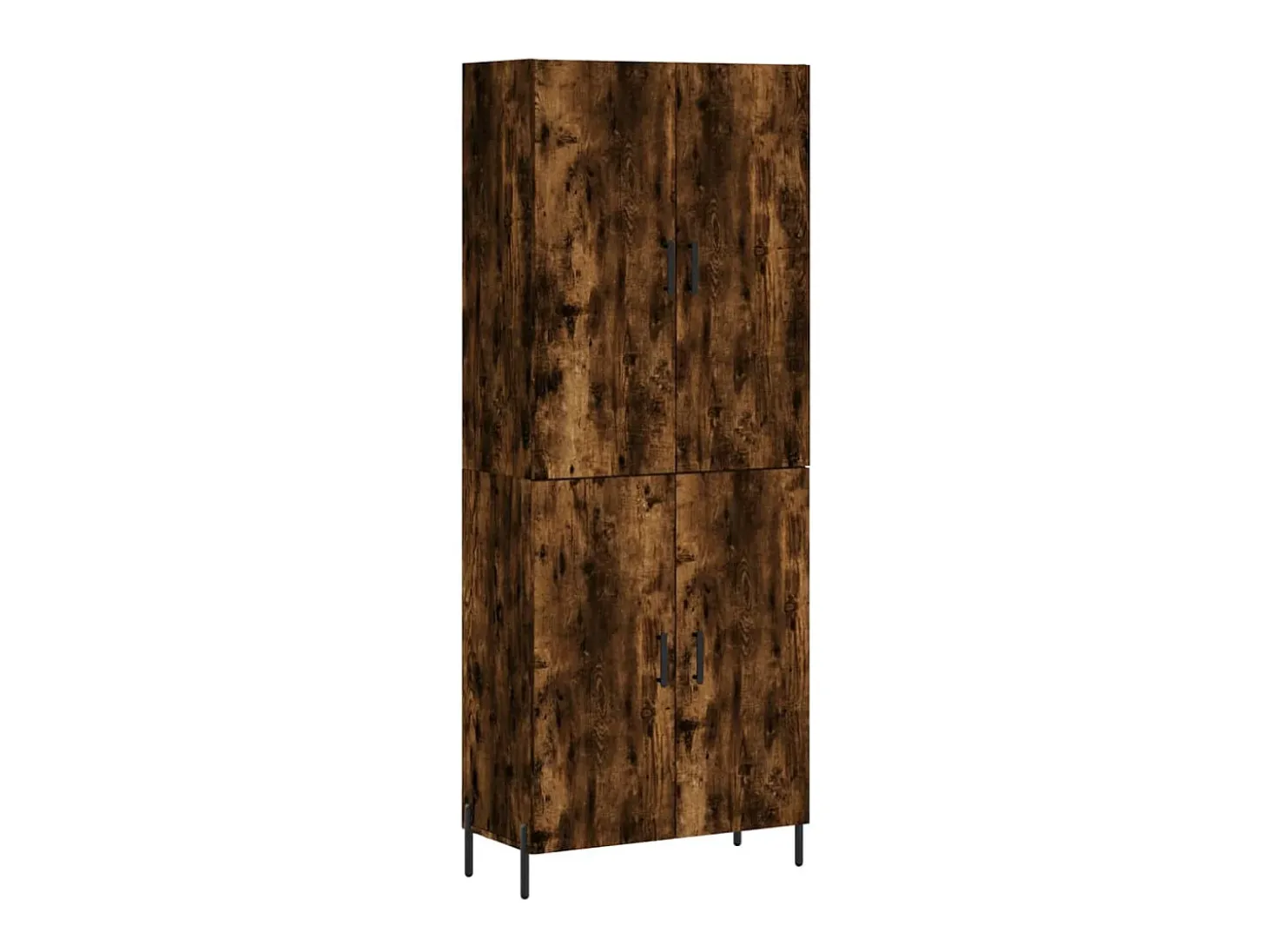 Aparador alto madera contrachapada roble ahumado 69,5x34x180 cm ES54734