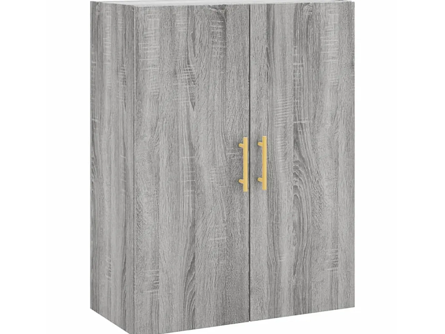 Aparador alto madera contrachapada gris sonoma 69,5x34x180 cm ES23088
