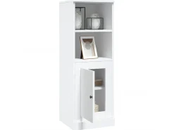 Aparador alto madera contrachapada blanco 36x35,5x103,5 cm ES34735