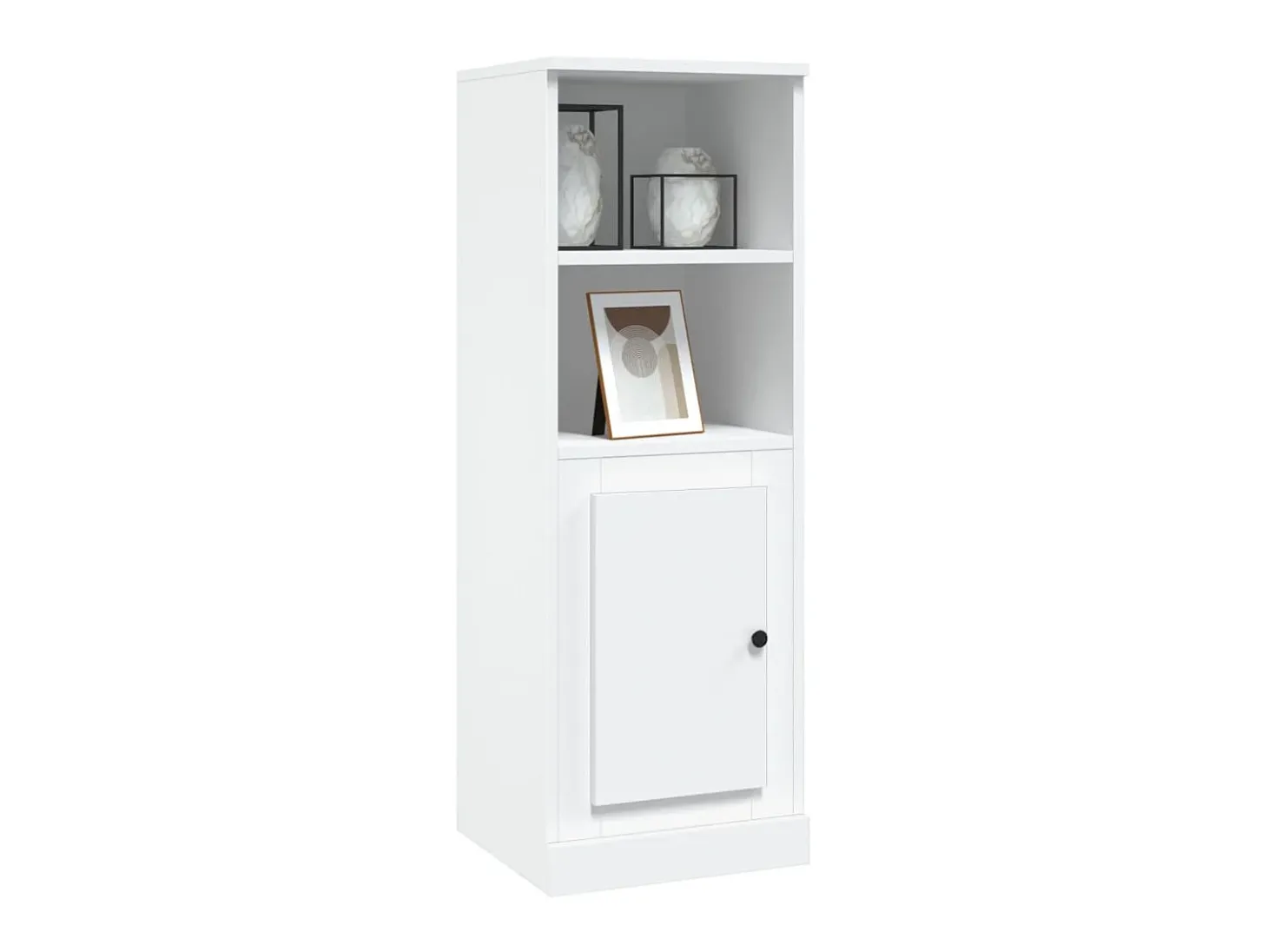 Aparador alto madera contrachapada blanco 36x35,5x103,5 cm ES34735