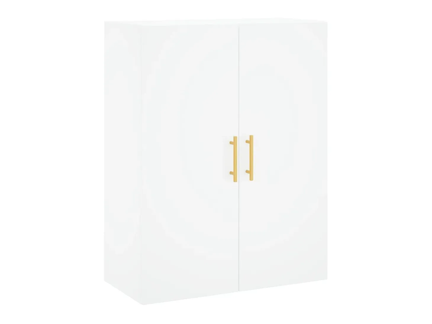 Aparador alto madera contrachapada blanco 69,5x34x180 cm ES51080