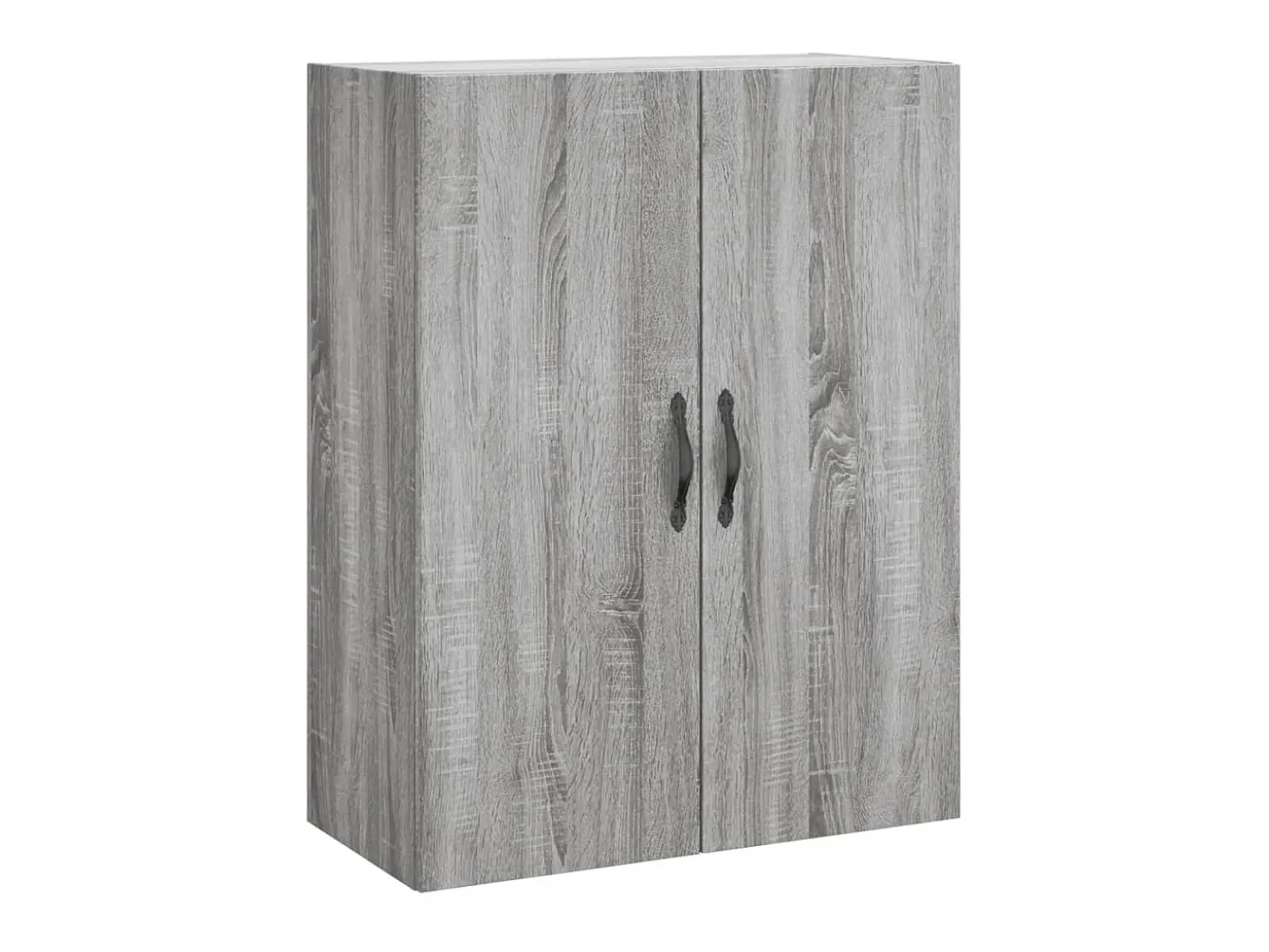 Aparador alto madera contrachapada gris sonoma 69,5x34x180 cm ES65264