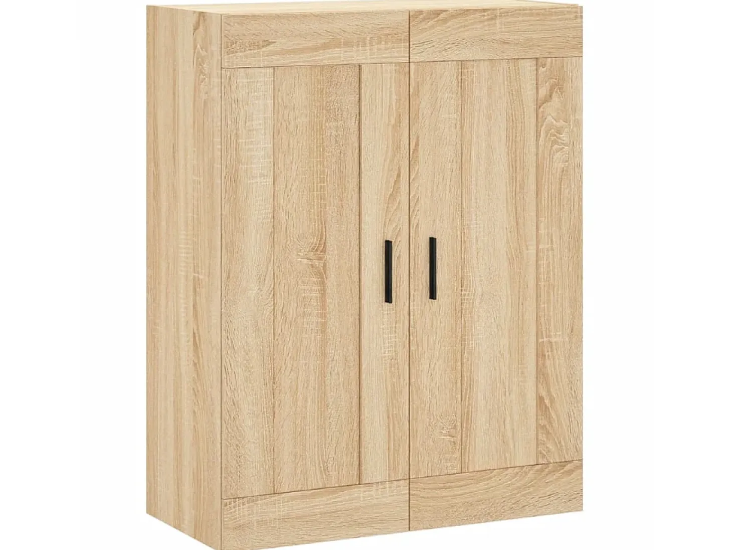 Aparador alto madera contrachapada color roble 69,5x34x180 cm ES700216