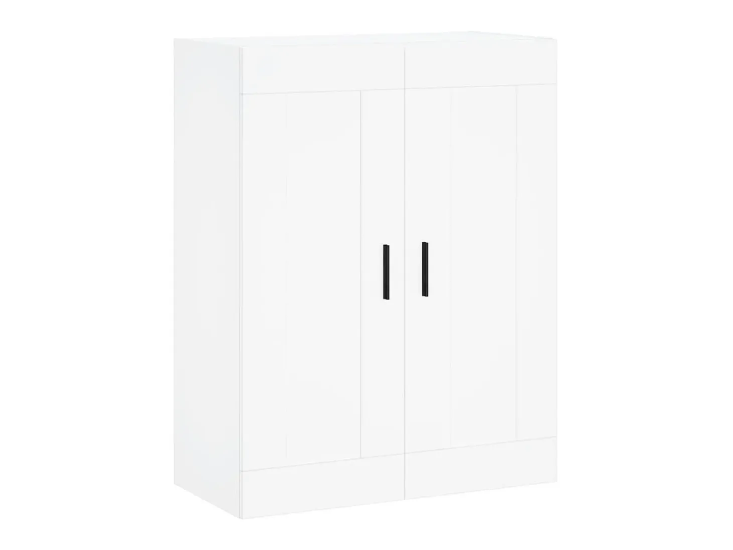 Aparador alto madera contrachapada blanco 69,5x34x180 cm ES84201