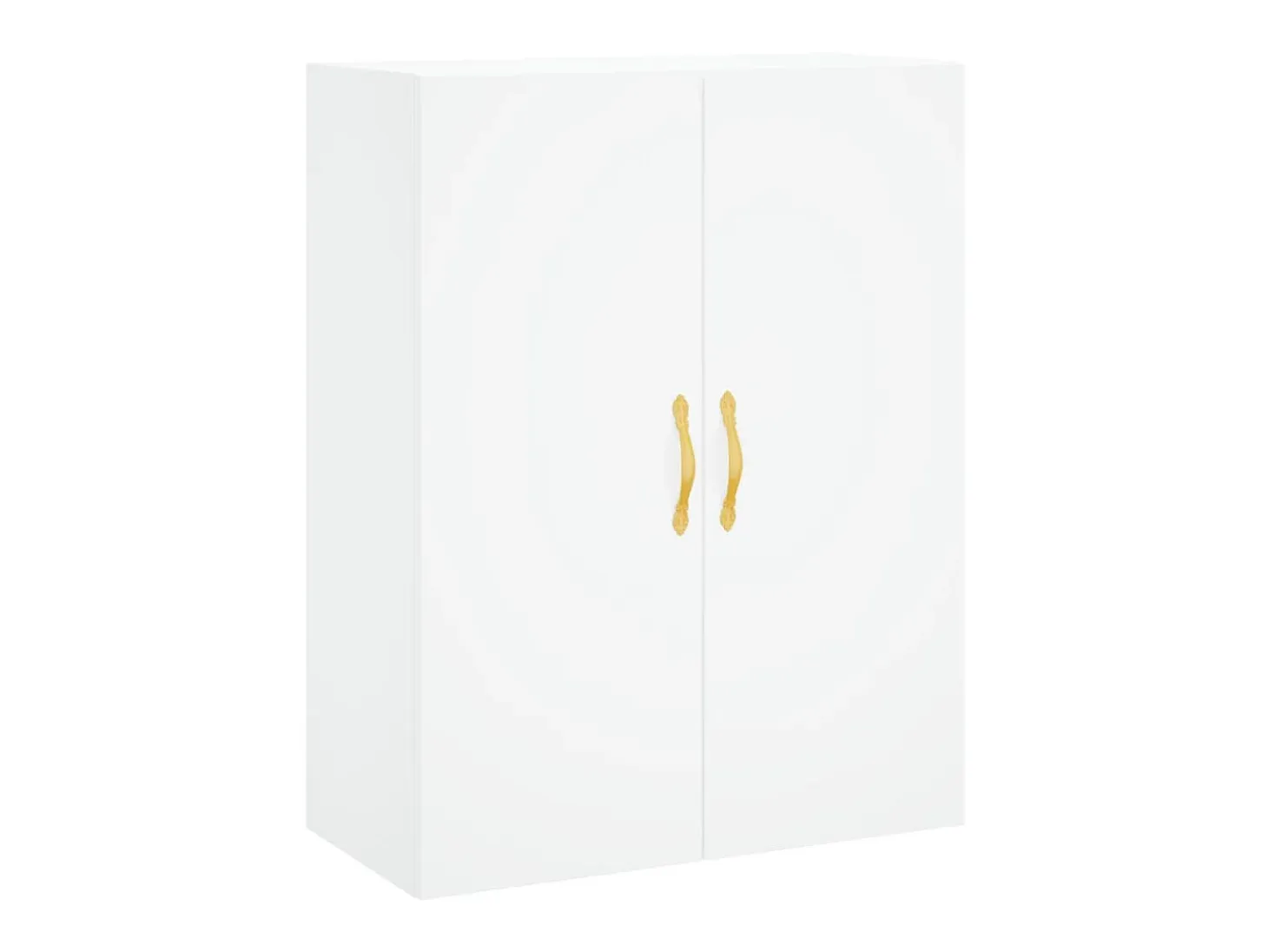 Aparador alto madera contrachapada blanco 69,5x34x180 cm ES66006