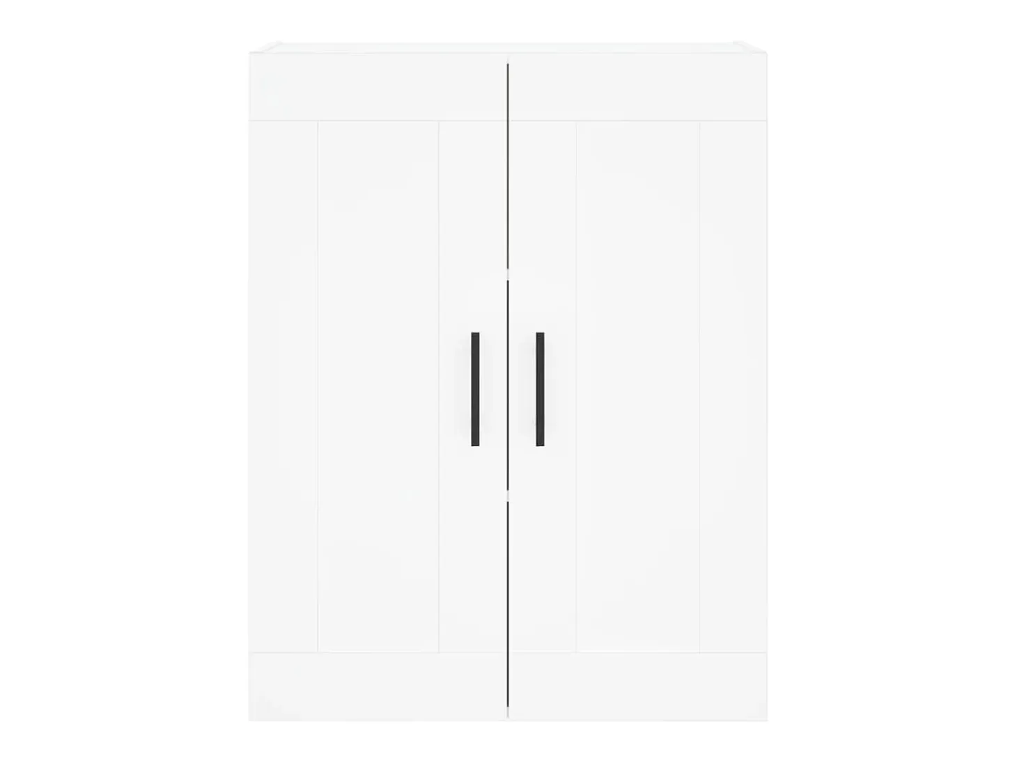 Aparador alto madera contrachapada blanco 69,5x34x180 cm